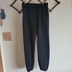 Offline by Aerie Sweatpants Elastic Waist Pockets Black XS Extra Small